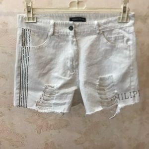 Philipp plein jean shorts